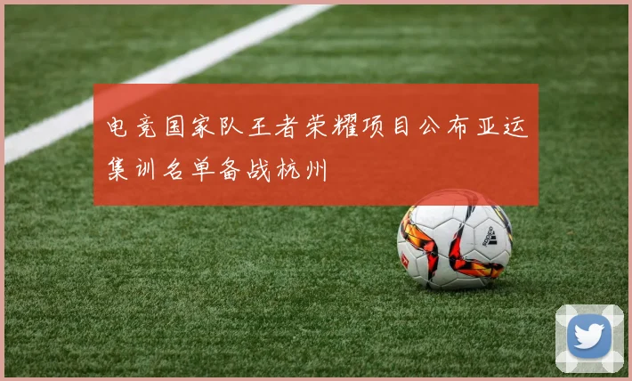 电竞国家队王者荣耀项目公布亚运集训名单备战杭州